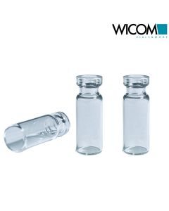 WICOM crimp top vial, 11mm, 2ml, clear glass, 6mm wide opening 12x32mm, in DAB q...